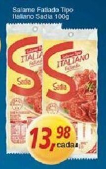 Salame Fatiado Tipo Italiano Sadia 100g