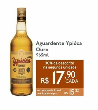 GBarbosa Aguardente ypióca ouro 965ml oferta