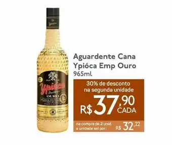 GBarbosa Aguardente cana ypióca emp ouro 965ml oferta