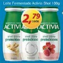 Supermercados Guanabara Leite Fermentado Activia Shot 100g oferta