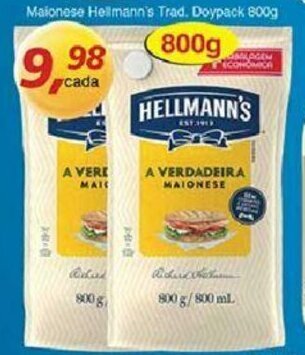 Supermercados Guanabara Maionese Hellmann's Trad. Doypack 800g oferta