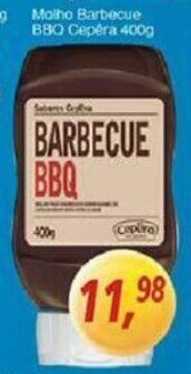 Supermercados Guanabara Molho Barbecue BBQ Cepera 400g oferta