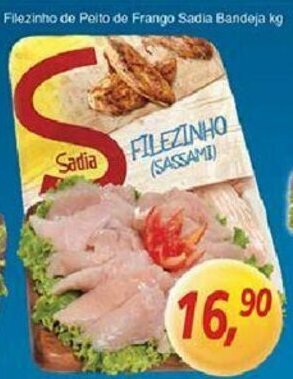 Supermercados Guanabara Filezinho de Peito de Frango Sadia Bandeja 1kg oferta