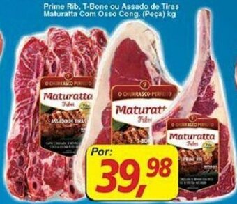 Supermercados Guanabara Prime Rib, Tbone ou Assado de Tiras Maturattta com Osso cong 1kg oferta