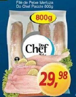 Supermercados Guanabara File de Peixe Merluza Do Chef pacote 800g oferta