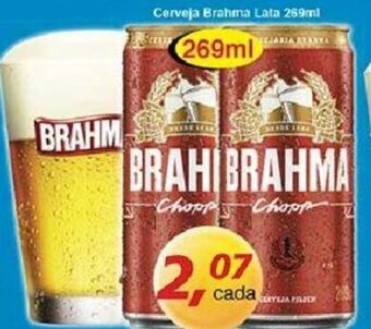 Supermercados Guanabara Cerveja Brahma lata 269ml oferta