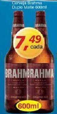 Supermercados Guanabara Cerveja Brahma Duplo Malte 600ml oferta