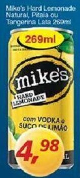 Supermercados Guanabara Mike's Hard lemonade Natural, Pitala ou Tangerina lata 269ml oferta