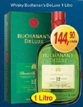 Supermercados Guanabara Whisky Buchman's De Luxe 1L oferta