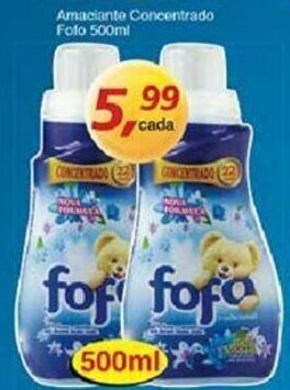 Supermercados Guanabara Amaciante Concentrado Fofo 500ml oferta