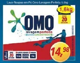 Supermercados Guanabara Lava-Roupas em po Omo Lavagem Perfeita 1.6kg oferta