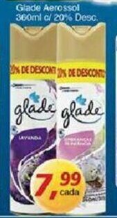 Supermercados Guanabara Glade Aerossol 360ml c/20% Desc. oferta