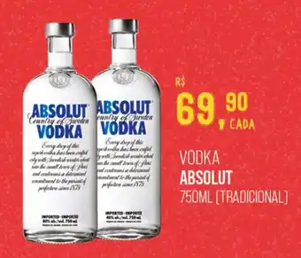 Cometa Supermercados VODKA ABSOLUT 750ML (TRADICIONAL] oferta