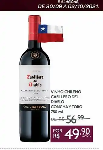 GBarbosa Vinho chileno casillero del diablo concha y toro 750ml oferta
