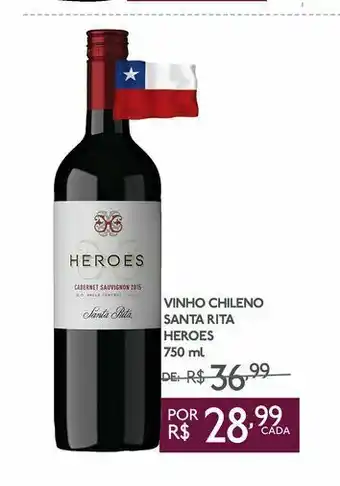 GBarbosa Vinho chileno santa rita heroes oferta