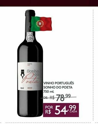 GBarbosa Vinho português sonho do poeta 750 ml oferta