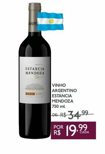 GBarbosa Vinho argentino estancia mendoza 750 ml oferta