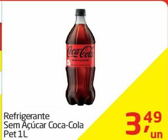 Tenda Atacado Refrigerante sem açúcar coca-cola 1l oferta