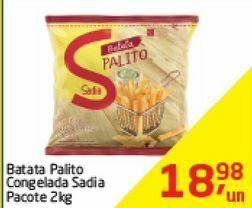 Tenda Atacado Batata palito sadia 2 kg oferta
