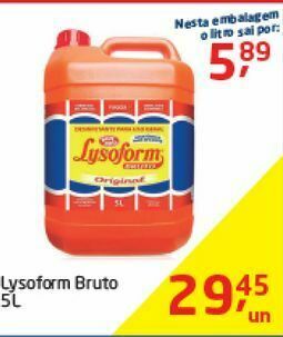 Tenda Atacado Lysoform bruto 5l oferta