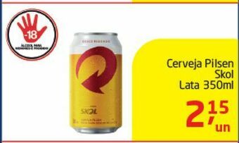 Cerveja pilsen skol 350ml