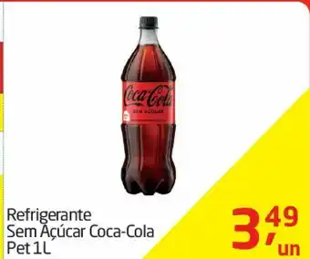 Refrigerante sem açúcar coca-cola 1l