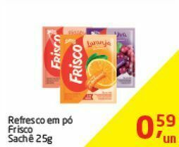 Refresco em pó frisco