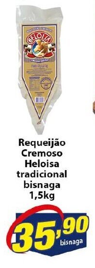 Vencedor Atacadista Requeijao Cremoso Heloisa Tradicional bisnaga 1.5kg oferta