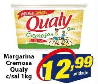 Vencedor Atacadista Margarina Cremosa Qualy c/ sal 1kg oferta