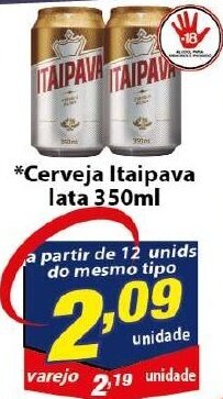 Vencedor Atacadista Cerveja Itaipava lata 350ml oferta
