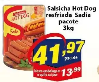 Vencedor Atacadista Salsicha Hot Dog Resfriada Sadica Pacote 3kg oferta