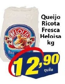 Vencedor Atacadista Queijo Ricota Fresca Heloisa 1kg oferta
