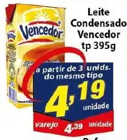 Vencedor Atacadista Leite Condensado Vencedor tp 395g oferta