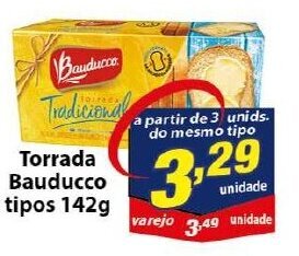 Vencedor Atacadista Torrada Bauducco tipos 142g oferta