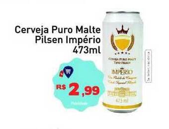 Tonin Superatacado Cerveja Puro Malte Pilsen Império 473ml oferta