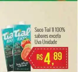 Mart Minas Suco Tial 100% Sabores Exceto Uva unidade oferta