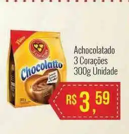 Mart Minas Achocolatado 3 Corações 300g unidade oferta