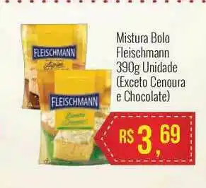 Mart Minas Mistura Bolo Fleischman Exceto Cenoura E Chocolate 390g unidade oferta