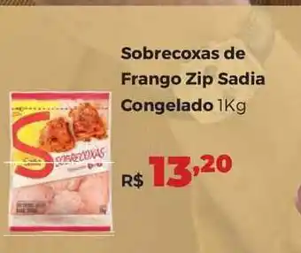 Villarreal Supermercados Sobrecoxas De Frango Zip Sadia Congelado 1kg oferta