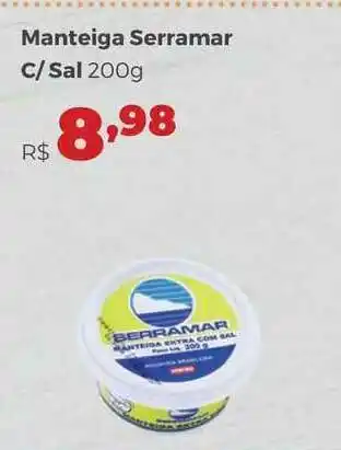 Manteiga Serramar c/ sal 200g