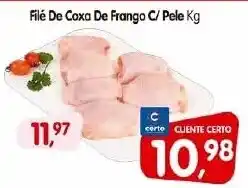 Cercadão Filé De Coxa De Frango C/ Pele Kg oferta