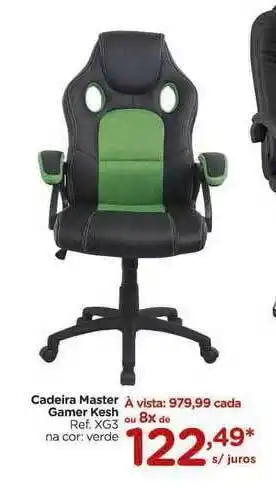 Carrefour Cadeira Master Gamer Kesh oferta