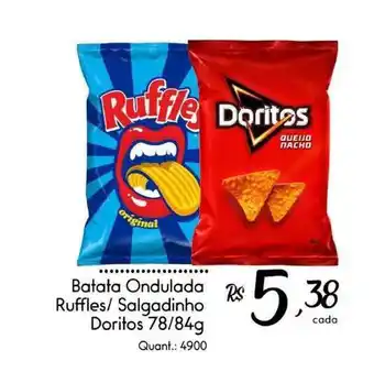 Batata Ondulada Ruffles Salgadinho Doritos 78/84g