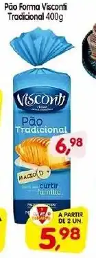 Cercadão Pão Forma Visconti Tradicional 400g oferta