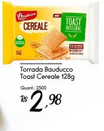 Giassi Supermercados Torrada Bauducco Toast Cereale 128g oferta