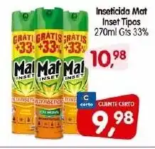Cercadão Inseticida Mat Inset Tipos 270ml Gts 33% oferta