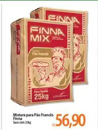 Atacadão Mistura Para Pão Francês Finna Saco 25kg oferta