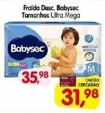 Cercadão Fralda Desc. Babysec Tamanhos Ultra Mega oferta