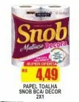 Papel Toalha Snob BCA/ Decor 2x1