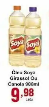 Rossi Supermercado Oleo Soya Girassol ou Canola 900ml oferta